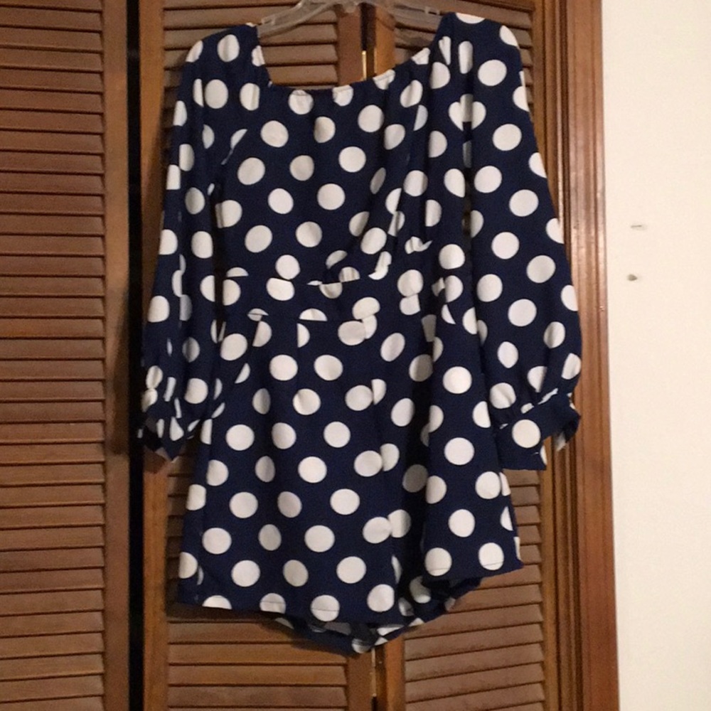 Adorable Polka Dot Playsuit
